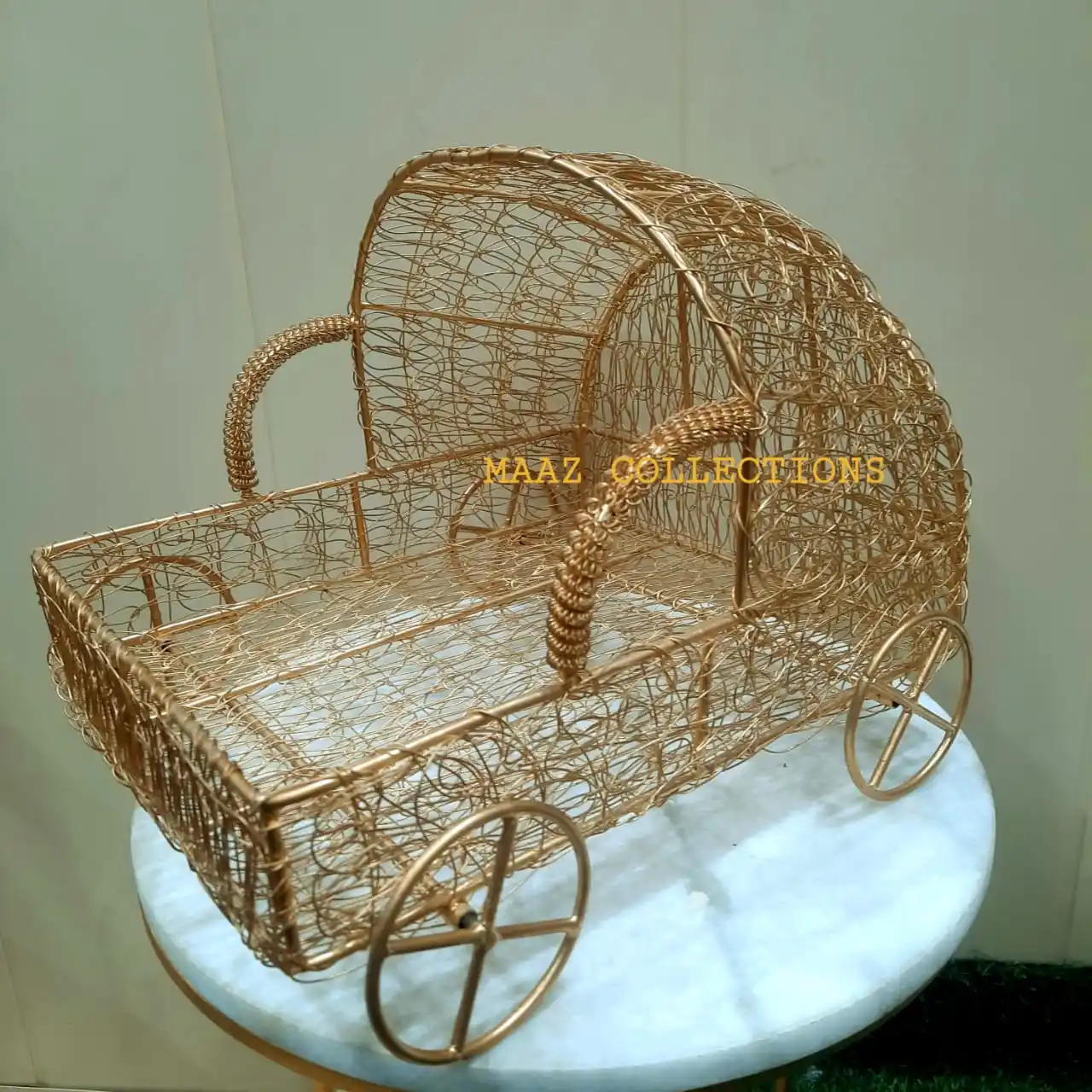 Nuovo modello Bulk christmas metal basket handmade craft gift storage cestini fabbricazione fornitore india