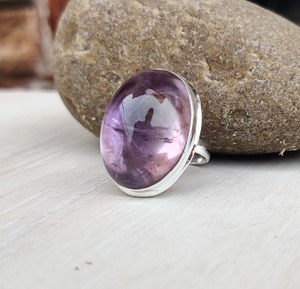 Tendance 925 en argent Sterling améthyste pierre précieuse bague bijoux à la main en argent Boho Style bague bijoux pour femmes cadeau pour les filles - Product Image 2