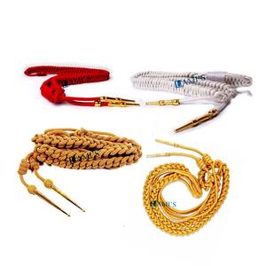 Precio al por mayor vestido Aiguillettes cordón con accesorios de metal personalizado oro alambre Aiguillette - Product Image 1