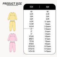 Ensemble sweat-shirt et pantalon de survêtement à manches longues pour petites filles, deux pièces, couleur unie, col ras du cou festonné, tenues de détente