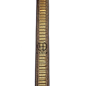 Cinta de ajuste de encaje trenzado metálico de la mejor calidad OEM trenza de encaje rojo dorado ancho personalizada para trenzas de cinturón ceremonial - Product Image 6