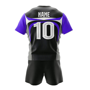 Ensemble d'uniformes personnalisés respirants pour joueurs de football, maillot de rugby à séchage rapide de haute qualité pour homme, imprimé par sublimation - Product Image 4
