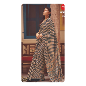 Saree en satin de haute qualité du Japon moderne pour les fêtes et les événements Finition rayonnante pour les demoiselles d'honneur Vêtements indiens et pakistanais - Product Image 2