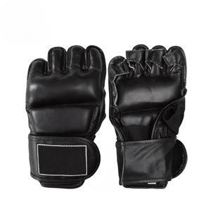 GAF Sports Equipo de boxeo profesional Mma Guantes de cuero Medio dedo Cuero de vaca real Durable Mma Guantes MMA - Product Image 6