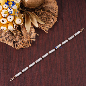 Labstone Charming 6.48 TDW <b>Diamond</b> Rose Gold <b>Bracelet</b> Classic Style EF-VS IGI Certified Rhodium for Engagement Wedding Parties - Product Image 5