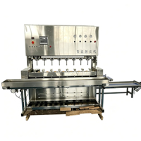 Commerciële 8-station automatische groente- en fruitenschiller, mango-schilmachine, schilmachine voor fruit, groenten, appels en citrusvruchten