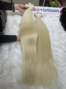 100% Remy Extensions de Cheveux Humains Blonde Naturel Trame Droite Kératine Haute Qualité Cheveux Chinois - Product Image 6