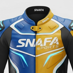 Veste de moto en cuir avec logo personnalisé pour hommes, prix d'usine, veste de moto pour hommes à prix raisonnable - Product Image 6