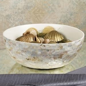 Cuenco de nácar blanco, diseño moderno, tallado, ecológico, desechable, juego de cuencos para servir, estilo americano, regalo de negocios, ensalada casera - Product Image 1