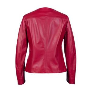 Veste en cuir végétalien surdimensionnée avec manches bouffantes et fermeture à glissière en métal Veste imprimée tissée à la mode pour l'approvisionnement B2B 2026 - Product Image 5