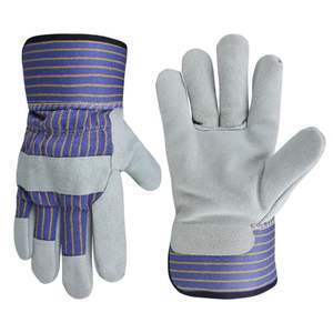 Guantes deportivos de cuero dividido de una sola Palma, guantes de trabajo con características de seguridad protectoras para las manos - Product Image 4