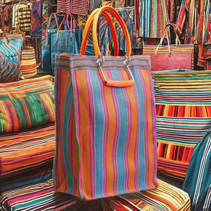 Bolsas de Compra Ecológicas de Nailon Reciclado Tejido PP, Bolsas de Polipropileno Reciclado Sostenibles, Hechas en India - Opciones al por Mayor - Product Image 2