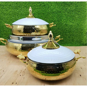 Diseño de tendencia Cazuela de metal Calidad fabulosa a precio razonable Calentador de alimentos de lujo Llegada superior - Product Image 4