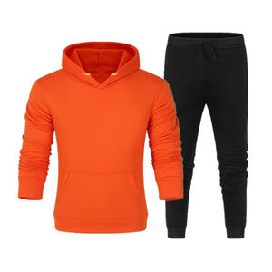 Chándal ajustado de moda para hombre, ropa de entrenamiento transpirable con cremallera para invierno, conjuntos de sudadera con patrón sólido - Product Image 1