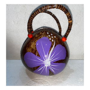 Sac de coquille de noix de coco crue fait à la main de mode/sac de coquille de noix de coco de plage d'été/sac fait main de noix de coco coloré de femme - Product Image 5