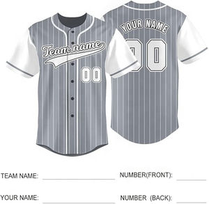 Camisetas de Béisbol para Adultos PUFFIN SPORT, Conjuntos de Uniformes Personalizados con Logotipo del Equipo y Número, 100% Poliéster Transpirable, Camiseta de Béisbol Estampada - Product Image 2