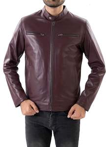 Meilleures ventes de veste en cuir véritable de rue haute pour hommes, au meilleur prix de gros, de couleurs différentes - Product Image 2