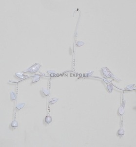 Carillons éoliens traditionnels en métal cloches avec coeur décoré et perles mélodies apaisantes qui améliorent parfait pour la relaxation - Product Image 6