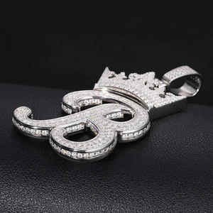 Joyería de Hip Hop personalizada Moissanite diamante joyería fina colgantes y dijes nuevo colgante de Plata de Ley 925 de lujo de moda - Product Image 2