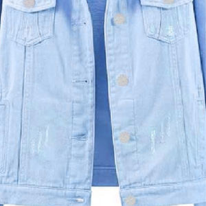 Nueva última venta al por mayor elegante chaqueta de mezclilla de las mujeres con personalización Top Trending chaqueta para las mujeres - Product Image 4