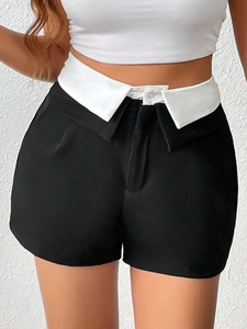 Nouveau design de shorts pour femmes taille personnalisée shorts en coton et polyester pour femmes qualité supérieure shorts stylés pour femmes - Product Image 5