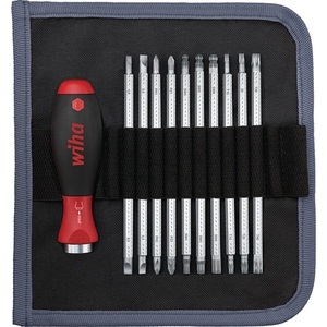 <b>Precision</b> <b>Screwdriver</b> <b>Set</b> 281 T11 11-Piece Slotted/PH/PZD/TX/6-Point by for WIHA - Product Image 1