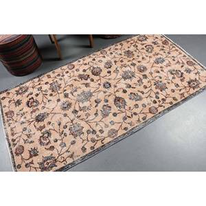 Alfombra clásica Beige Floral Vintage turca de área grande 3,5X6,8 pies respaldo de látex de lana abstracto para adolescentes diseño de pasillo rectangular - Product Image 2
