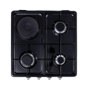 Triple Burner Inox Gas Safety System <b>Cooker</b> Stove with 2 Gas 2 Hotplates 3 Year Warranty for Household Use Manufactured Turkey - Product Image 2