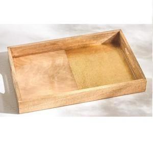 Bandeja de Madera Multiusos para Servir el Desayuno, Forma Personalizada, Acabado Esmaltado de Buena Calidad, Bandejas para Servir Dulces y Aperitivos - Product Image 5