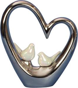 Escultura en forma de corazón de hierro de alta calidad con base de madera Decoración navideña para el hogar Hecho a mano ecológico - Product Image 2