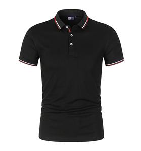 Polo classique pour hommes en coton doux de couleur unie avec col à deux boutons pour un style quotidien décontracté - Product Image 6