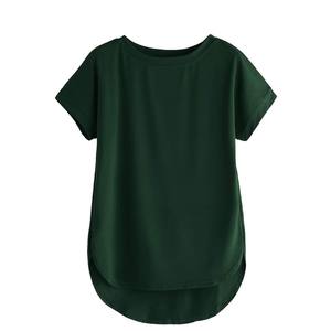 Recién llegado, camisetas transpirables de algodón liso de alta calidad para mujer, camiseta personalizada con logotipo y marca para mujer - Product Image 5