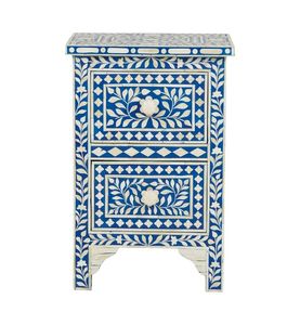 Gabinete de sala de estar multiusos respetuoso con el medio ambiente moderno de madera maciza con 2 cajones y 2 compartimentos - Product Image 1