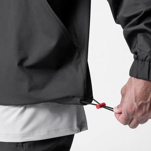 Primavera y otoño 2025 Nueva media cremallera LOGO manga cuello Vertical pulóver sudadera presión de goma cremallera chaqueta deportiva - Product Image 5