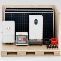 Kit Complet Tout-en-un 5kW MPPT Onduleur Hybride à Onde Sinusoïdale Pure avec Batterie LiFePO4 Intégrée, Silicium Monocristallin pour Usage Domestique