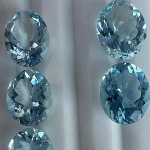 Pierre précieuse aigue-marine naturelle faite à la main 4to12mm coupe ovale pierre super propre de haute qualité en vente-pierre précieuse en vrac - Product Image 4