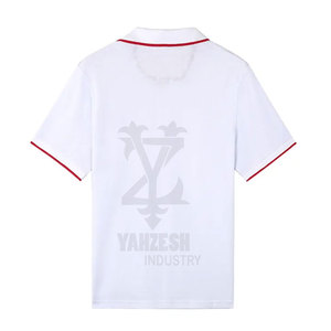 Custom Men's Cotton Bamboo Fiber Knitted for Shirt Solid Pattern Anti-shrink Breathable Quick Dry Short Sleeve Casual Golf - Product Image 2