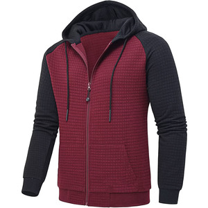 Sudadera con capucha en blanco y cremallera completa básica de forro polar grueso y de primera calidad al por mayor, sudaderas de mezcla de algodón de diseño personalizado para hombre para invierno - Product Image 5