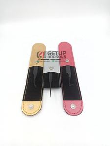 Pince à épiler professionnelle d'extension de cils droite mince plasma noir à 90 degrés Instrument de beauté en acier inoxydable avec logo personnalisé incurvé - Product Image 4