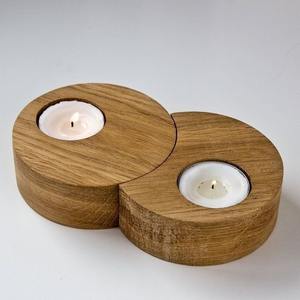 Decoración verde moderna para el hogar, portavelas de resina de madera ecológica, estilo Ángel de ArtisanVibe, el mejor precio - Product Image 5