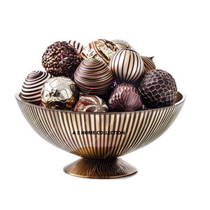 Plateau en métal argenté pour fournitures de restaurant d'hôtel à domicile à prix raisonnable Design tendance Bol à chocolat - Product Image 5