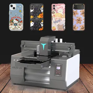 Uv Printer Flat A3 Kleine Mobiele Telefoon Case Custom Puzzel Vierkant Vistuig Metalen Koffer Schakelaar Oppervlak Kleur Borstel Machine