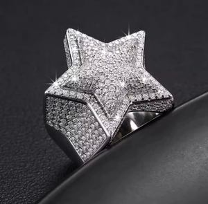 Hot Selling VVS Moissanite 925 Sterling <b>Silver</b> Original White Gold Plated Engagement <b>Ring</b> Wedding Gift <b>Men</b> Women Diamond - Product Image 1