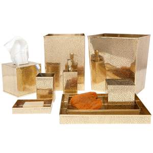 Ensemble de salle de bain en métal élégant pour une décoration de salle de bain minimaliste, offrant un rangement pratique et une esthétique propre - Product Image 2