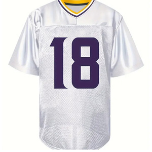 Maillot de football et de rugby américain haut de gamme ensemble d'uniformes de club personnalisés avec uniforme de pratique sportive à manches courtes multi-design - Product Image 2