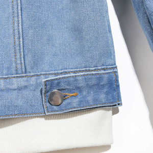 Nouveaux hommes hiver épaissir Sherpa doublé Denim veste laine veste en peau de mouton manteau chaud Jean Denim veste avec fourrure pour homme - Product Image 4