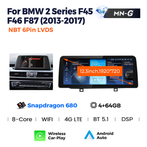 MEKEDE 1920*720P Qualcomm 680 Lettore Video Android con Schermo Touch, Radio Stereo per Auto, DVR per <span class=keywords><strong>BMW</strong></span> Serie 2 <span class=keywords><strong>F45</strong></span> F46 F87 2013-2019 - Product Image 4