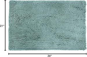 Bath <b>Mats</b> <b>Soft</b> Chenille <b>Floor</b> Rug for Home Use-Dry Fast Water Absorbent Washable Bathroom Bath <b>Mats</b> - Product Image 2