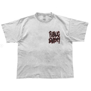 Últimas moda logotipo personalizado impreso recortado camisetas unisex al por mayor diseños personalizados servicio OEM - Product Image 6