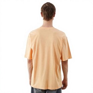 เสื้อยืดคอกลมแขนสั้นผ้าฝ้ายสำหรับผู้ชายขายดีที่สุด เสื้อยืดพื้นฐาน รับผลิตเสื้อผ้าแบรนด์ส่วนตัว OEM ODM โรงงานขายส่ง - Product Image 4